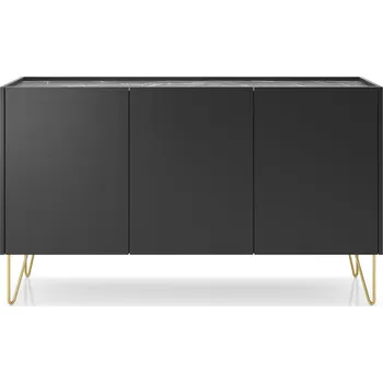 Komoda Komoda loftová černá grafit 144x83 cm - moderní design