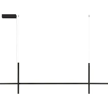 Nova Luce Černé kovové závěsné LED světlo Looma 152 cm