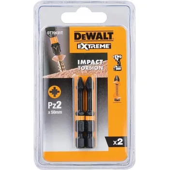 Bit DeWALT Torsion šroubovací bit křížový Pz2 (2 ks) DT70531T