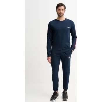 Bavlněná tepláková souprava Fila FPW1230 námořnická modř 59X, vel. XXL