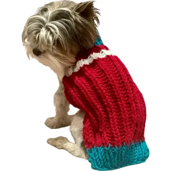 Obleček pro psa Vánoční svetr pro malé fenky Monťásek (Zimní oblečky pro psy)