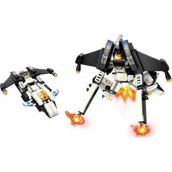 ostatní stavebnice Qman Guardian of Star's Core 3102-5 Noční válečné letadlo "Mark" 2v1