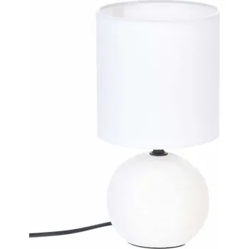 Lampička NOČNÍ LAMPA BOULE BÍLÁ STOLNÍ LAMPA KERAMICKÁ