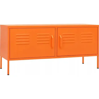 Televizní stolek Ocelová skříňka pod TV oranžová 105x35x50 cm