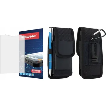 Pouzdro na mobilní telefon Hybridní Sklo pro HAMMER HORIZON LTE + POUZDRO s klipem na opasek