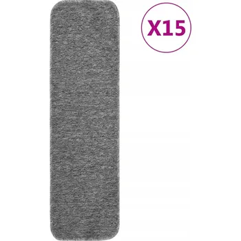 Nášlap na schod Protiskluzové nášlapy na schody s Latexovou Podložkou, Šedé 20x75 cm