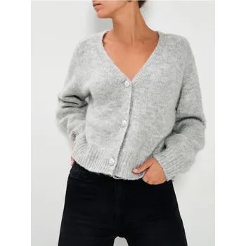 Dámský svetr Sinsay - Propínací svetr na knoflíky - šedá - 229GT-09M - 229GT-09M-XS