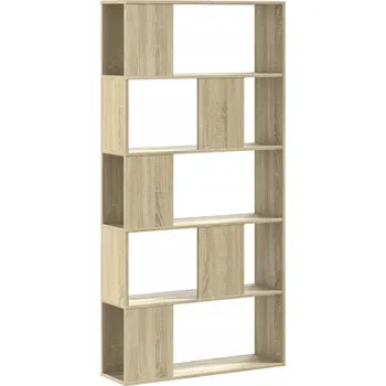 Knihovna Knihovna s policemi, dub Sonoma, 80,5x23,5x162,5 cm