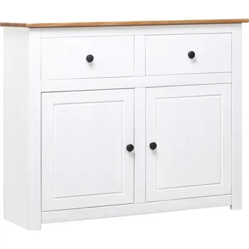 Komoda Rustikální komoda z masivního borovicového dřeva, 2 zásuvky, 2 Dvířka