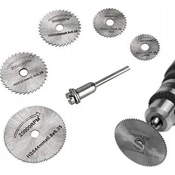 Brusný kotouč ŘEZNÉ KOTOUČE na Dřevo a Kov pro MINI BRUSKY Sada 6 Ks Profesionální