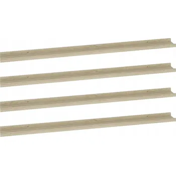 police Nástěnná police MDF, barva dub sonoma, 115x9x3 cm, maximální zatížení 5 kg