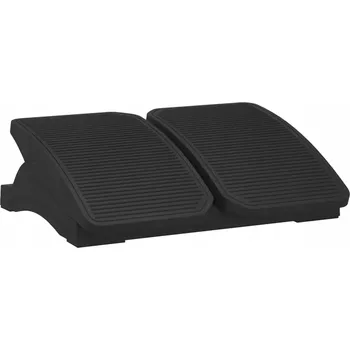 Ergonomická Podložka pod Nohy do Kanceláře Protiskluzová, Černá, 43,5x32,5x10,5 cm, HI