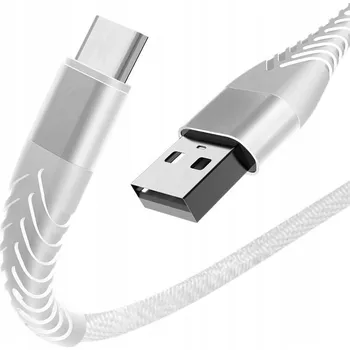 Datový kabel Kabel Begli USB - USB typ C 1,5 m bílý