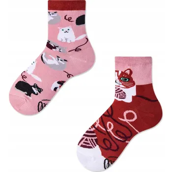 PONOŽKY DĚTSKÉ VESELÁ KOČKA VELIKOST 27-30