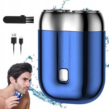 HOLICÍ STROJEK PŘENOSNÝ ELEKTRICKÝ USB BEZDRÁTOVÝ VODĚODOLNÝ PRO MUŽE