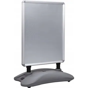Reklamní Tabule s podstavou plnitelnou vodou, 78 x 48 x 113 cm, šedo-černé