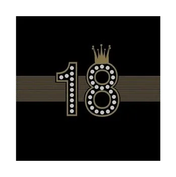 Papírový ubrousek Papírové ubrousky 18. narozeniny koruna 33x33cm 20ks