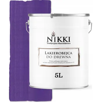 barva a nátěr na dřevo Lazurovací lak NIKKI 5 l fialový satén