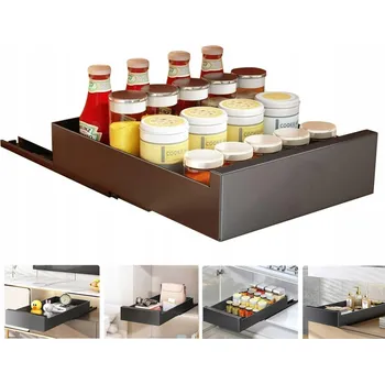 police VÝSUVNÁ POLICE ORGANIZÉR DO KUCHYNĚ CARGO KOVOVÁ ŠUPLÍK DO SKŘÍŇKY