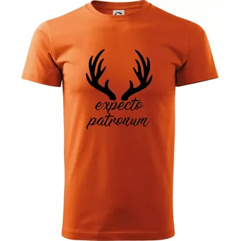 Pánské tričko Harry - Expecto patronum - Klasické pánské triko vyšší gramáže - 2XL ( Oranžová )