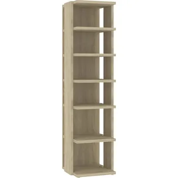 Botník Botník se 6 policemi, dub sonoma, 27,5 x 27 x 102 cm