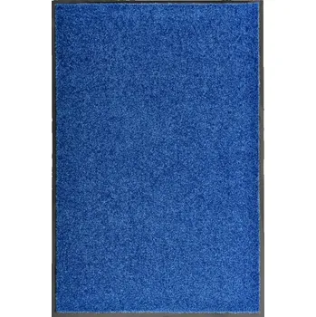 Rohožka Protiskluzová rohožka z polyamidu, modrá, 90x60 cm, PVC, pratelná
