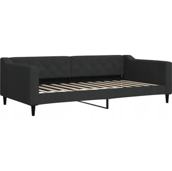 Pohovka Černá pohovka s funkcí spaní 223 x 110 x 67 cm