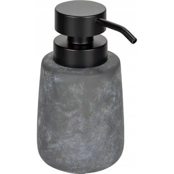 Dávkovač mýdla DÁVKOVAČ NA MÝDLO KERAMICKÝ 400 ML ŠEDÝ ČERNÝ ELEGANTNÍ