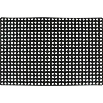Rohožka Protiskluzová gumová rohož 80 x 120 cm, černá, 16 mm