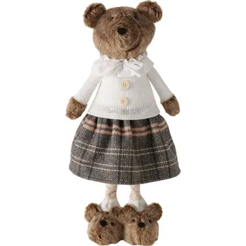 Vánoční dekorace Vánoční dekorace paní Medvědová, výška: 57 cm, hnědá 2061429