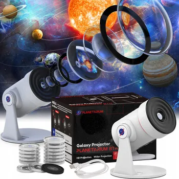 Projektor PLANET Projektor Noční Oblohy Planetárium TELESKOPICKÉ LED Noční lampa 10X Projektor