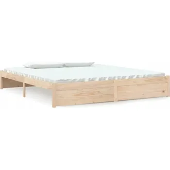 Postel Dřevěná dvoulůžková postel G02V 80x200 dub