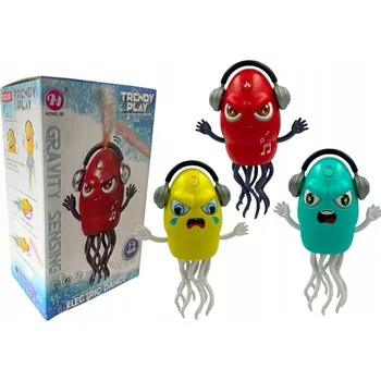 TANČÍCÍ CHOBOTNICE INTERAKTIVNÍ S PÁROU A HUDBOU - HRAČKA PRO DĚTI 21 CM