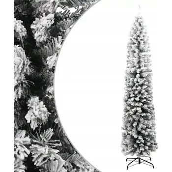 Vánoční stromek Umělý zasněžený vánoční stromek PVC zelený 210 cm x 55 cm