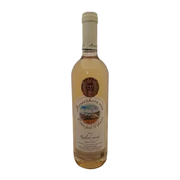 Víno Ryzlink rýnský výběr z hroznů 2023 polosuché - zrálo v sudu (Bílé polosuché víno)