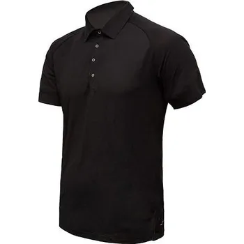 cyklistický dres Triko krátké pánské SENSOR MERINO ACTIVE POLO černé XXL