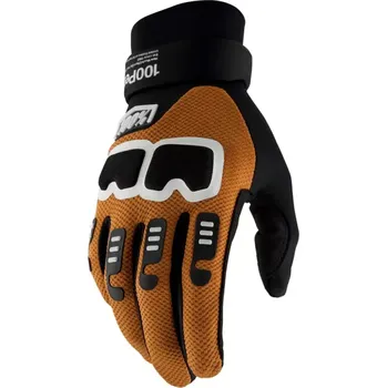 Moto rukavice Motocyklové / MTB 100% LANGDALE 10029-00015XX barva černá/tan - pár