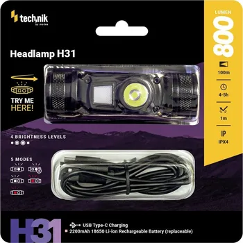 Čelovka Čelovka Technik H31 (800lm)