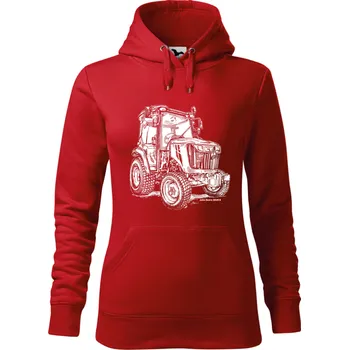 Dámská mikina Mikina - John Deere 3039 R Barva: Červená (07), Velikost: XXL, Střih: Dámské