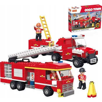 ostatní stavebnice Stavebnice Cogo – Hasiči, Hasičské Auto s Žebříkem 324 dílků