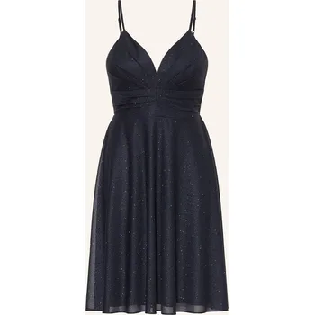 Dámské šaty Vm Vera Mont Dámské Koktejlové Šaty S Třpytivou Nití, tmavě...