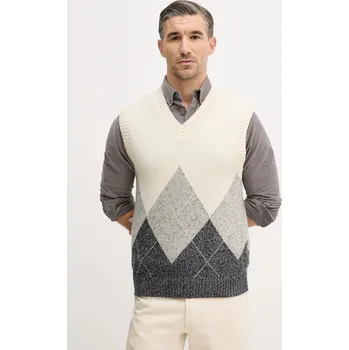 Dámská vesta Vesta s přídavkem vlny United Colors of Benetton béžová barva, 1NGVK401J 01X, vel. L