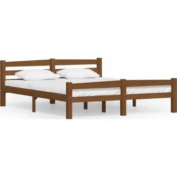 Postel Dřevěná manželská postel G04V 200x200 dub