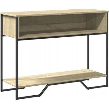 Konferenční stolek Konzolový stolek z dřevotřísky, Dub Sonoma, 100x35x74,5 cm