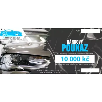 Dárková krabička Airfreshcar dárkový poukaz - 10000 Kč