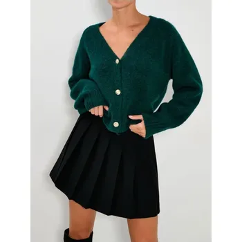 Dámský svetr Sinsay - Propínací svetr na knoflíky - zelená - 229GT-67X - 229GT-67X-S