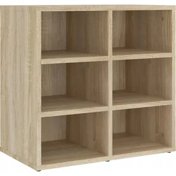 Botník Botník se 6 přihrádkami, dub sonoma, 52,5 x 30 x 50 cm