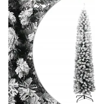 Vánoční stromek Umělý zasněžený vánoční stromek PVC zelený 210 cm x 55 cm