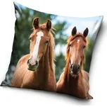 Povlak na polštářek Koně Hnědáci