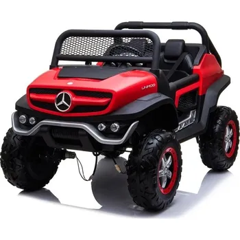 Dětské elektrovozidlo Mamido Dětské elektrické autíčko Mercedes Unimog 4x4 červené